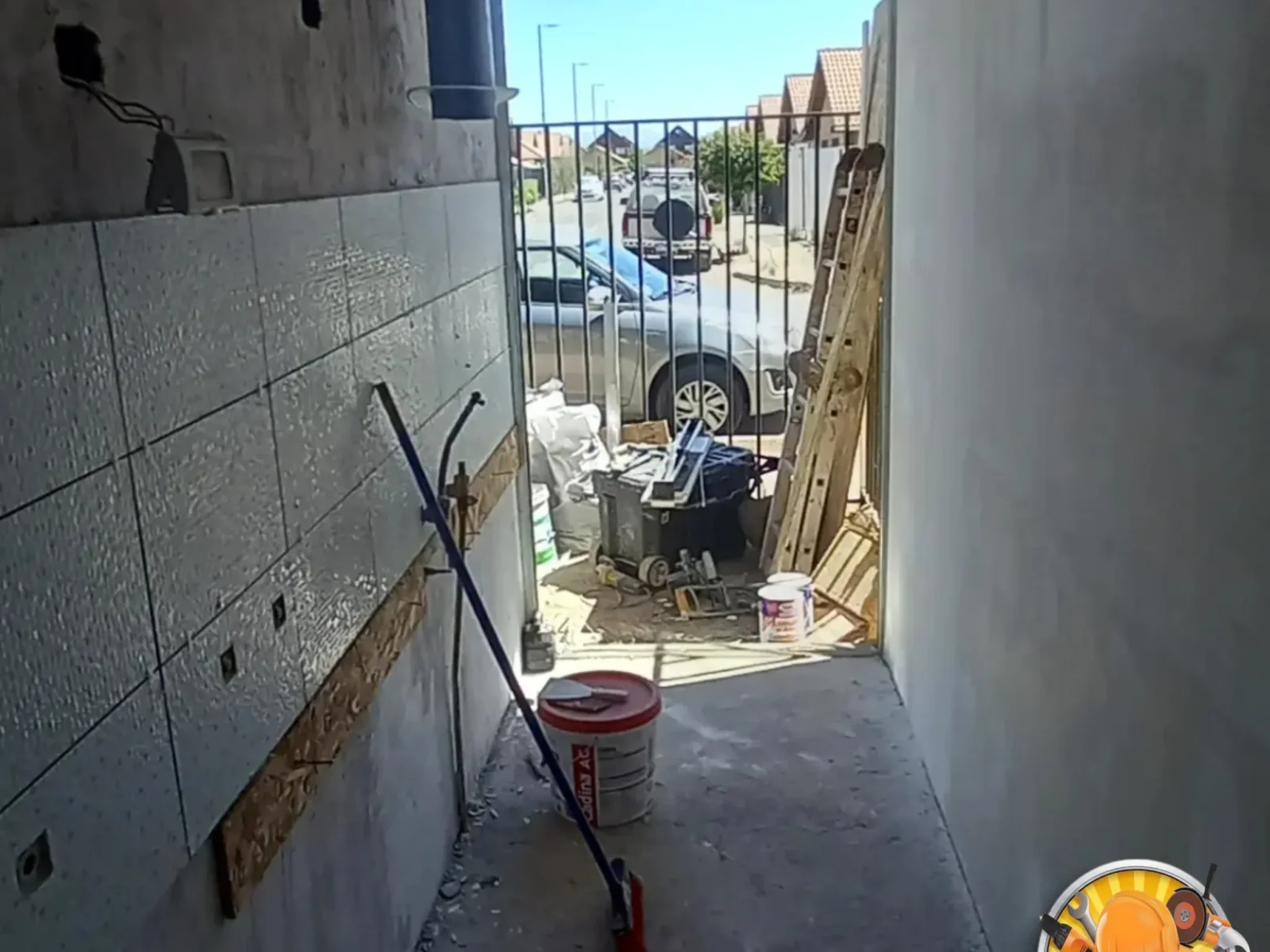 Antes: Construcción de logia casa