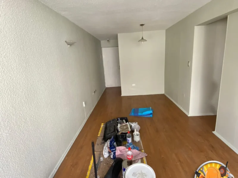 Después: Remodelación pintura departamento